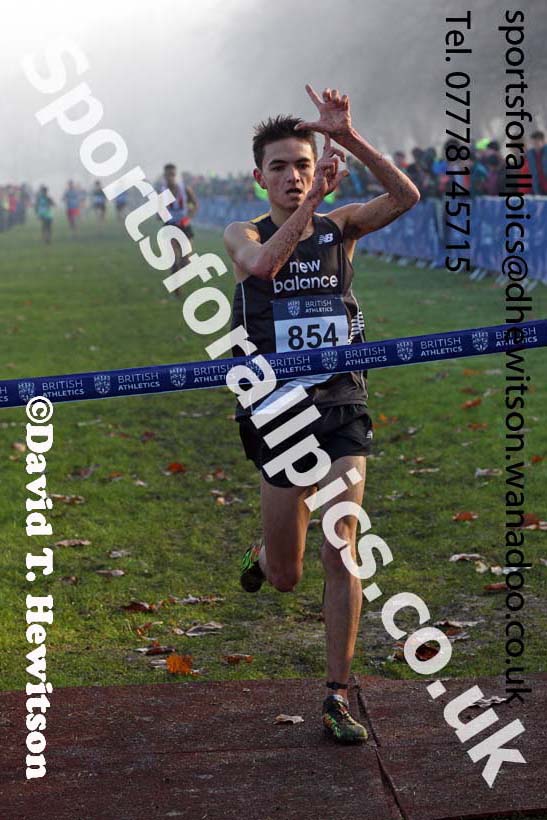 Junior men, European Cross Country Trials, Sefton Park, Liverpool. Photo: David T. Hewitson/Sports for All Pics